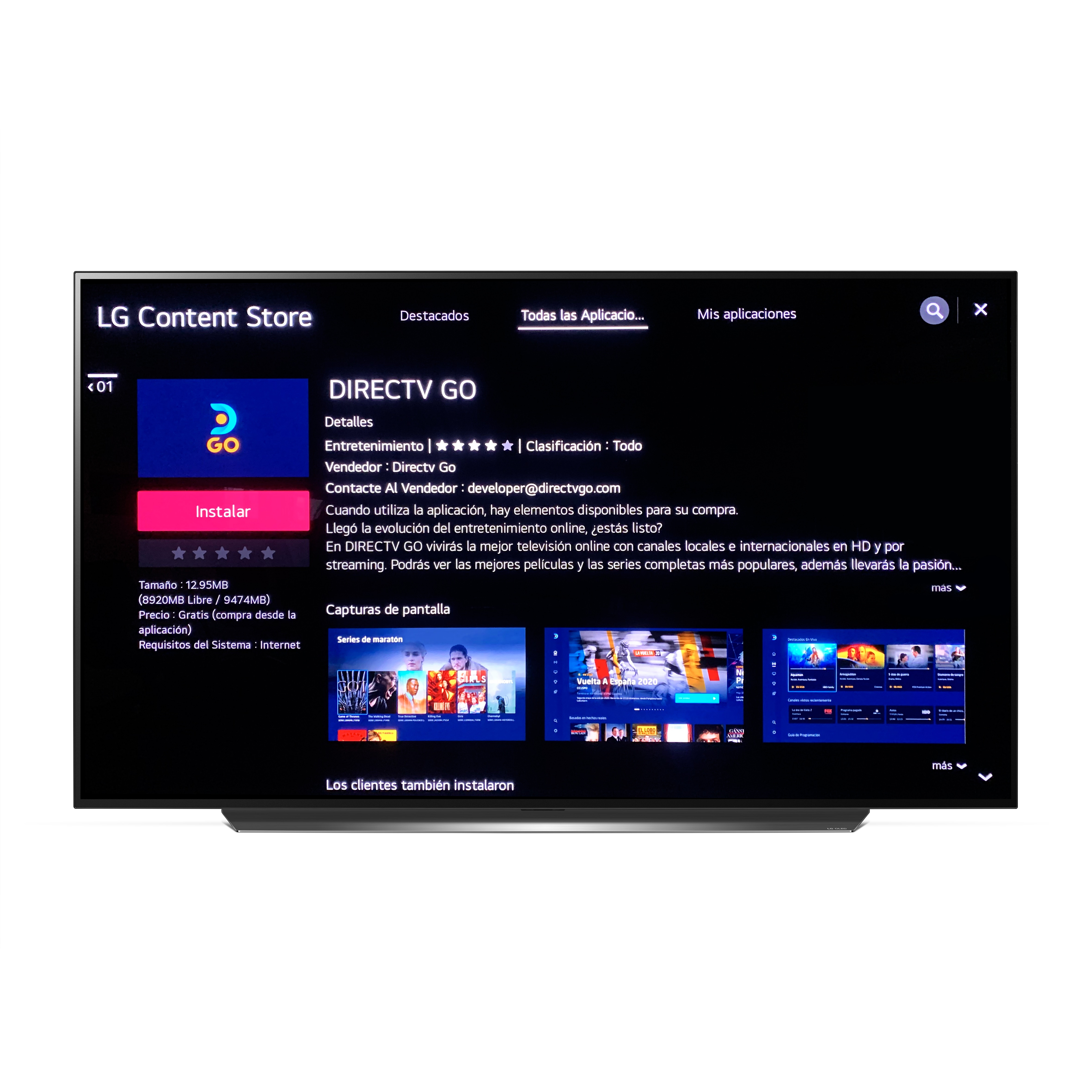 Los usuarios de dispositivos LG en Latinoamérica podrán disfrutar de los contenidos de DIRECTV GO